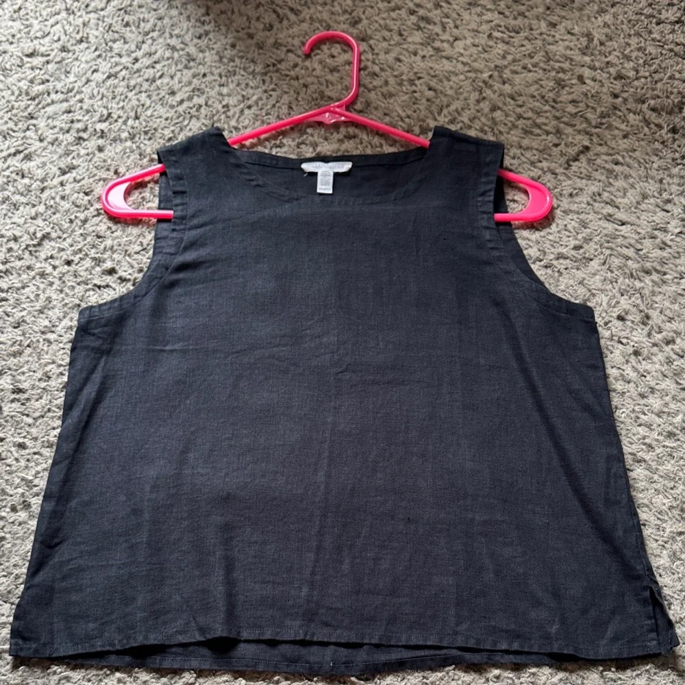 Eileen Fisher linen top - Picture 1 of 4